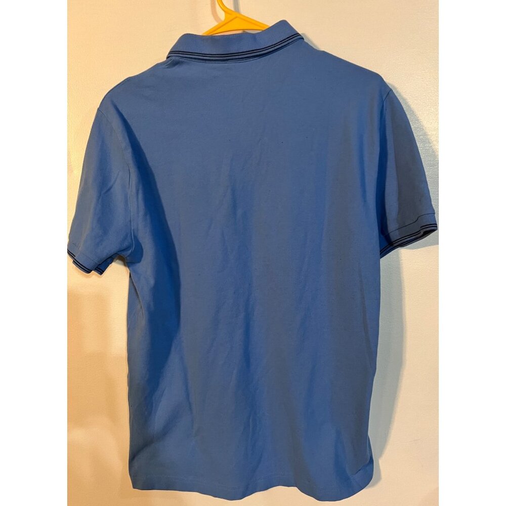 Claiborne Juniors Blue Short Sleeve Polo Shirt Small - Picture 2 of 3